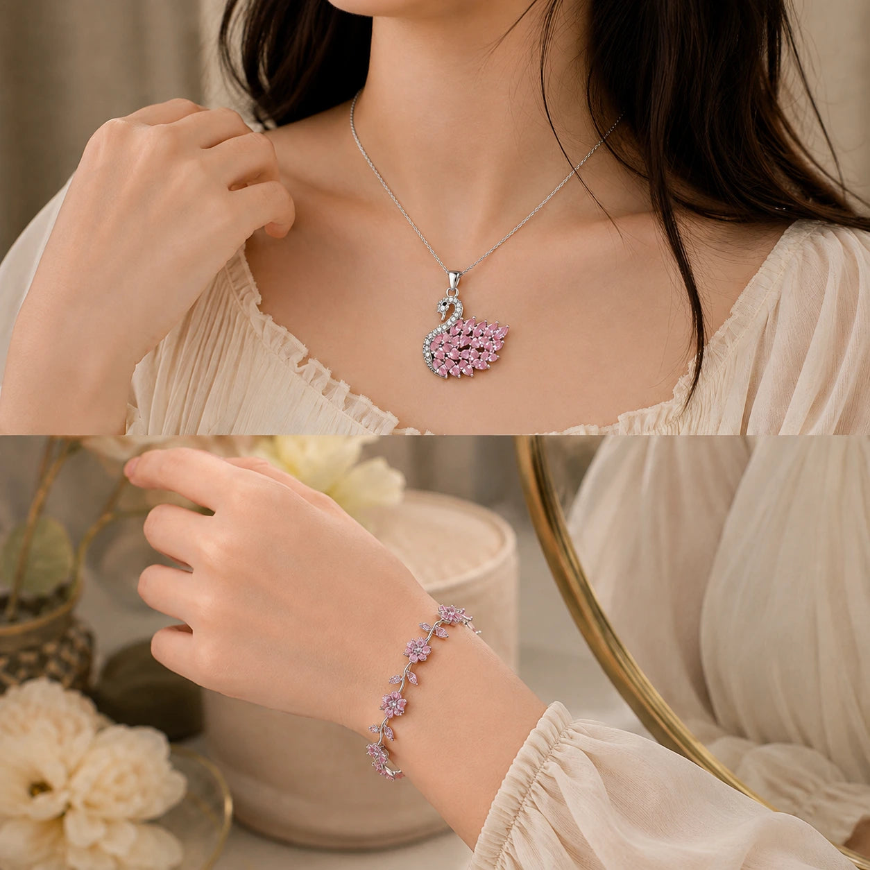 Blush Swan Elegance Set