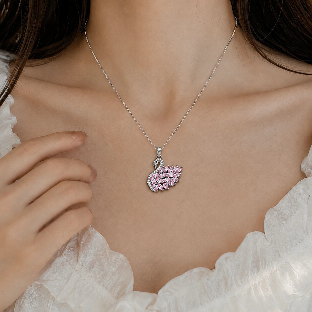 Elegant Swan Pendant
