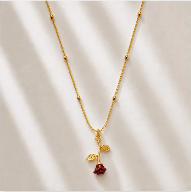Falling Rose Pendant