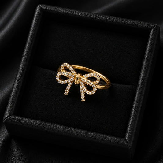 Golden Bow Elegance Ring