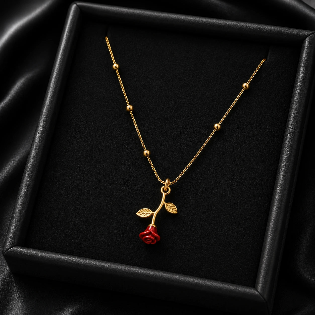 Falling Rose Pendant