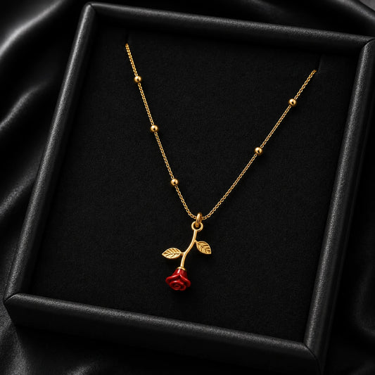 Falling Rose Pendant