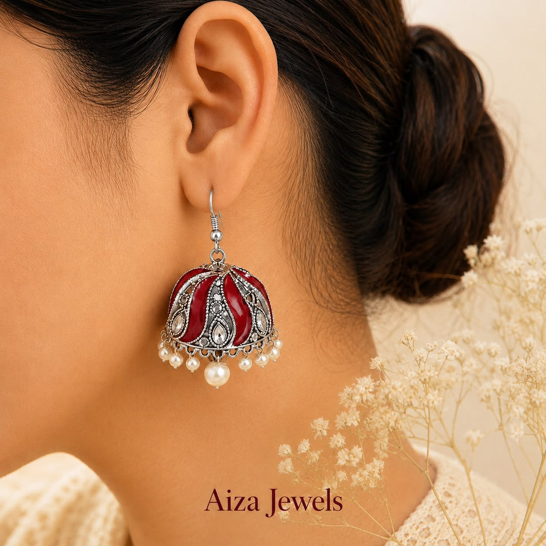 Ruby Bloom Jhumka Earings (5 Colours)